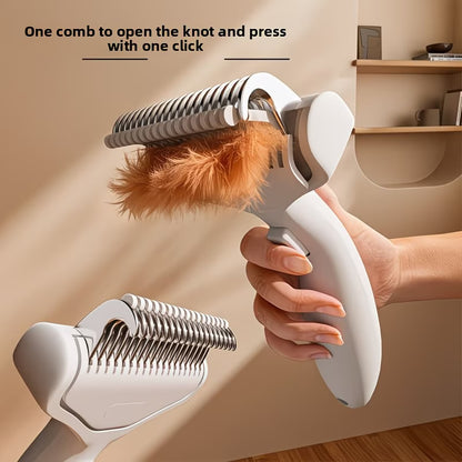 A Magical Stainless Steel Dog Grooming Brush